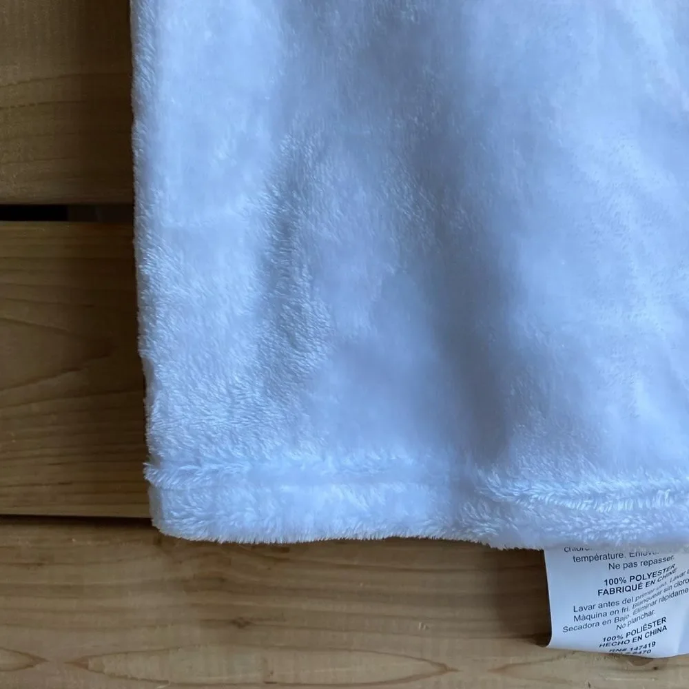 Bella Russo White Throw Blanket